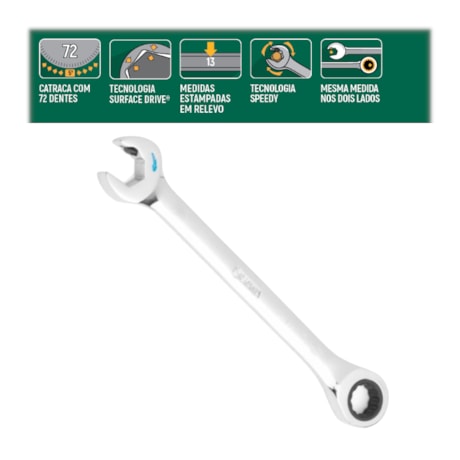 Chave Combinada 13MM Speedy com Catraca ST43609 SATA-2dc90887-e598-4f5e-b027-115a35e42972