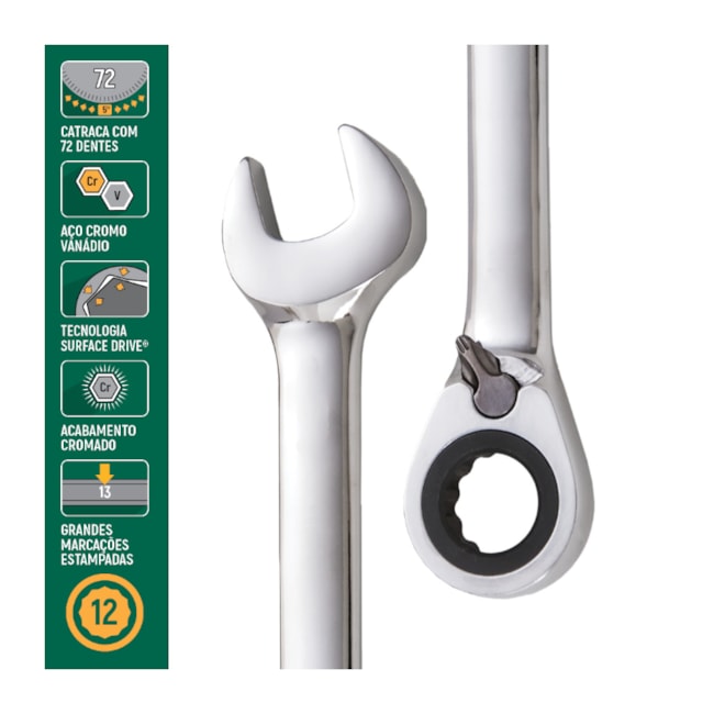 Chave Combinada 14mm com Catraca Reversível ST46607ST SATA-9eea0e68-00a8-4ed0-a615-64b674aae9b2