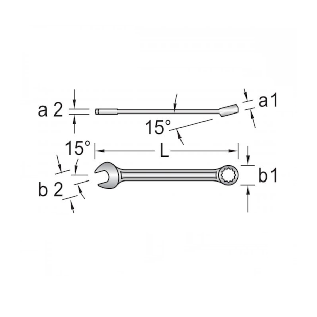 Chave Combinada 15mm Extra Longa 7XL-15 GEDORE-6e915ceb-257c-4792-8167-490e3f8cb9ce