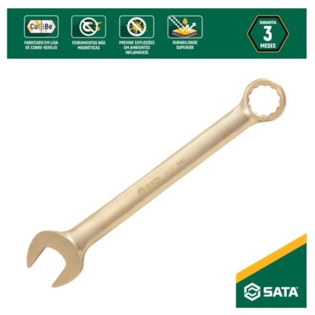 Chave Combinada 18MM Cobre-Berílio Antifaiscante ST31120 SATA-482180bd-12f6-4d73-aa72-8890d9ab51e5