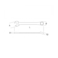 Chave Combinada 21mm Longa Cromada 42LMP BETA