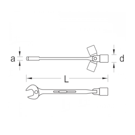 Chave Combinada Articulada 12mm 534-12 GEDORE-2dd85279-415f-4dc5-a47a-6afa868f0cd1