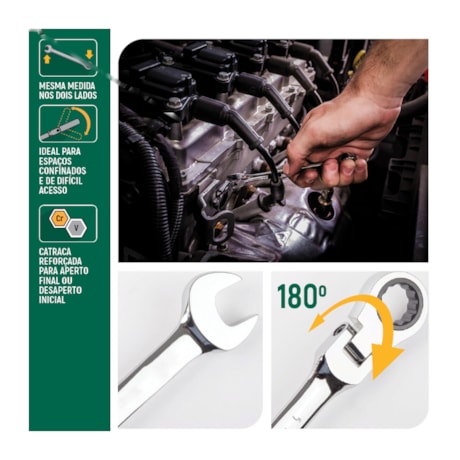 Chave Combinada Articulada com Catraca 72 Dentes 10mm ST46401ST SATA-38b97ad1-ba73-4f26-ad2d-7c569ab36fac