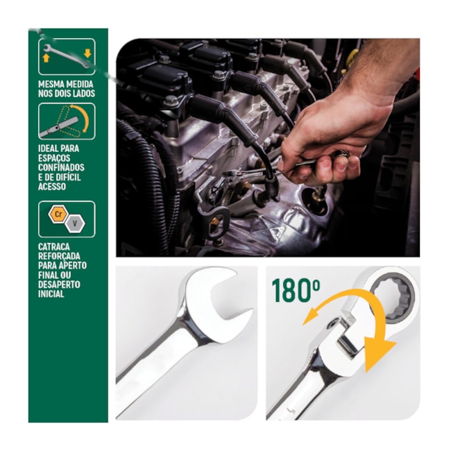 Chave Combinada Articulada com Catraca 72 Dentes 19mm ST46410ST SATA-db6fce0f-c9f0-45dc-8135-0b41ce9fb369