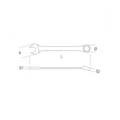 Chave Combinada Catraca 11mm Articulada Reversível 142SN BETA