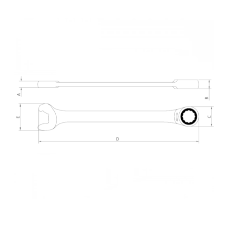 Chave Combinada Catraca 12mm Superdrive 44681112 TRAMONTINA PRO-7adb2ce0-8acd-4a4a-8fec-93c85ce2a574