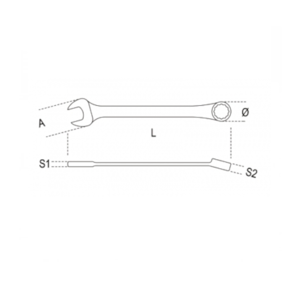 Chave Combinada Catraca 16mm Curta Reversível 142C BETA-2327c3cc-054e-4dd8-8466-3088343d6ace