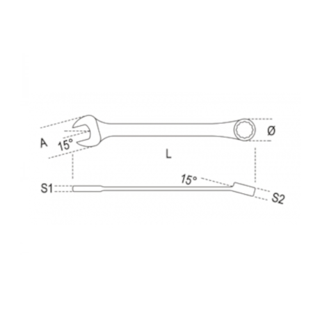 Chave Combinada Catraca 17mm Reversível Anti Queda 142HS BETA-e80e41a9-2d69-41aa-92ed-87ab44051299