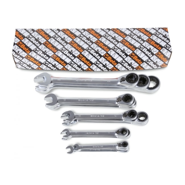 Chave Combinada Catraca 6 a 27mm 17 Peças Reversivel 142/S17 BETA-30bb901a-e69c-4c93-856b-238e87cc1ee2