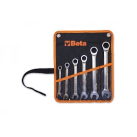Chave Combinada Catraca 8 a 19mm Plana 6 Peças 141/B6 BETA