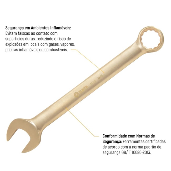 Chave Combinada Cobre-Berílio 32mm Antifaíscante ST31118 SATA-77b13112-4eb2-4205-af98-2b36e4b02c07