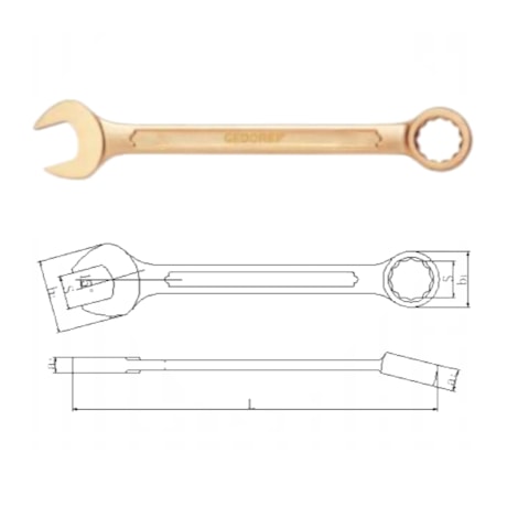 Chave Combinada Cobre-Berílio Antifaiscante 19mm 1013 AF GEDORE-1312abf7-deb0-43cd-9cc7-ac3ffe89b015