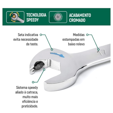 Chave Combinada com Catraca 1/2