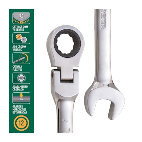 Chave Combinada com Catraca 72 Dentes 14mm ST46405ST SATA-3f38fe56-bce8-451d-8954-b5f706728c57