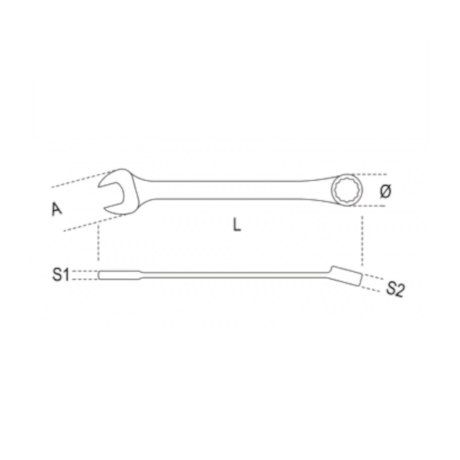 Chave Combinada Curta 12mm Com Catraca Reversível 142C BETA-c3a65a64-1f82-4e78-bf36-697ea582e4cb