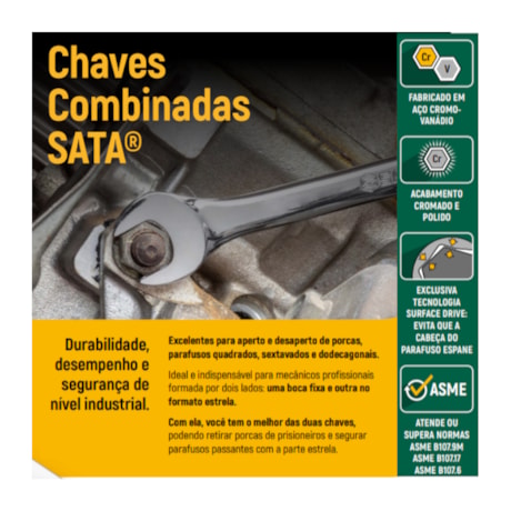 Chave Combinada Espelhada de 1.1/2