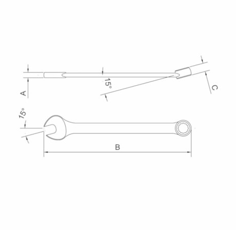 Chave Combinada Reta 10 mm 44650/110 Tramontina PRO-67411b7d-b707-4b91-949f-887f6e7a3bc2