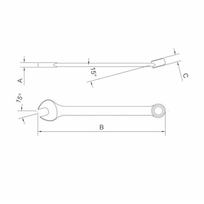 Chave Combinada Reta 10 mm 44650/110 Tramontina PRO-d3de19a0-fdcd-4cbb-a796-23958ef37244