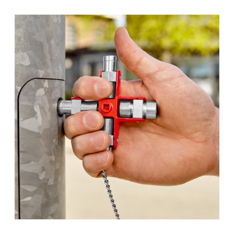 Chave Cruz Universal para Armários em Sistemas de Fechamentos Usuais 00 11 06 KNIPEX-70da7549-298a-450a-bbd9-3a45679660f1