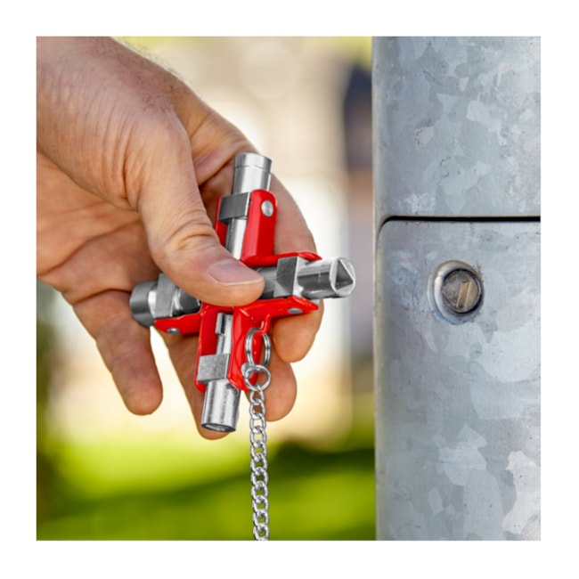 Chave Cruz Universal para Armários em Sistemas de Fechamentos Usuais 00 11 06 KNIPEX-b038ea5f-49b2-400c-b4de-93c33202a9f7