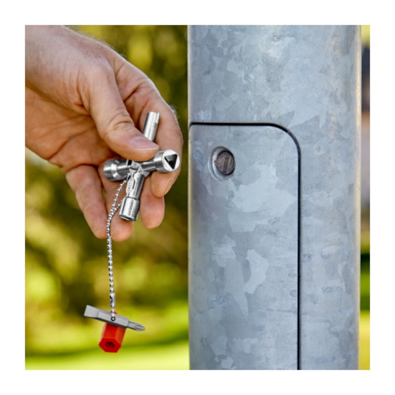 Chave de Armário de Distribuição 76mm 00 11 03 KNIPEX - Anhanguera