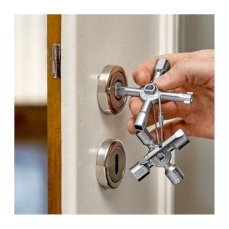 Chave de Armário de Distribuição 92 mm Twinkey 00 11 01 KNIPEX-30491010-6749-4372-9e8f-a5d59a7d148d