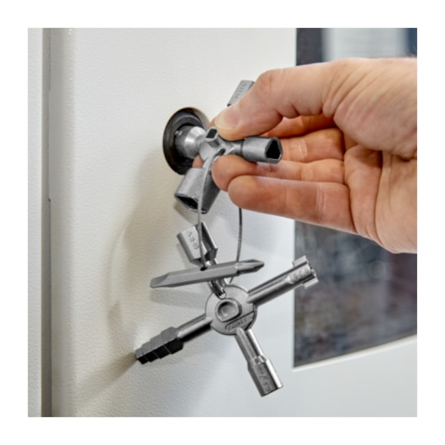 Chave de Armário de Distribuição 92 mm Twinkey 00 11 01 KNIPEX-21b0f9b8-295a-4850-9dce-e720d53f765b