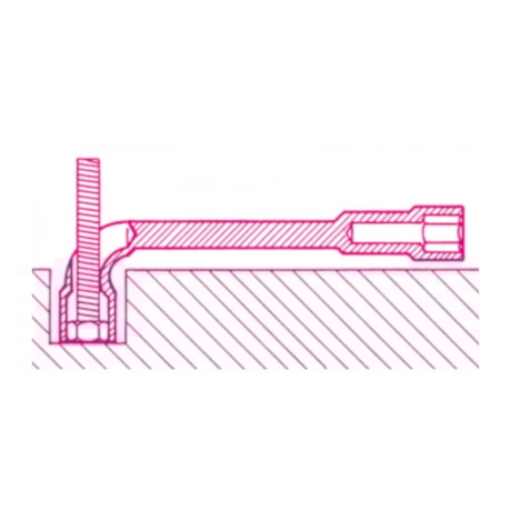 Chave de Biela 22 x 22 mm com Furo Passante 933 BETA-2afa12d9-a121-45b1-bc13-842a5dda25e9