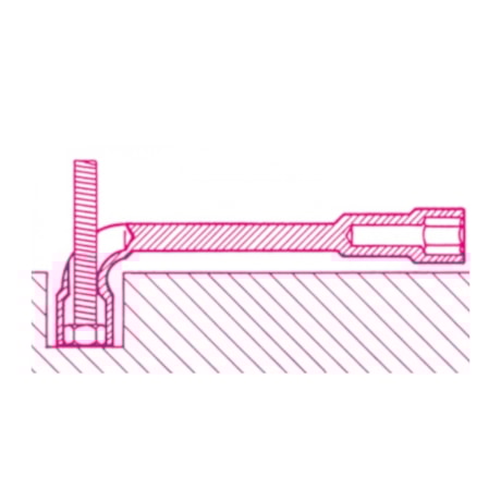 Chave de Biela 22 x 22 mm com Furo Passante Estriada/Sextavada 932 BETA-a26f1c43-b835-4dc0-a0e3-1d70a7a84975