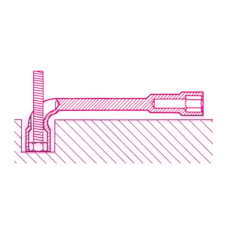 Chave de Biela Sextavada Estriada 22 x 22 mm com Furo Passante 937 BETA-9e1a9047-bc66-4a8c-a627-f1cedbed2fe1