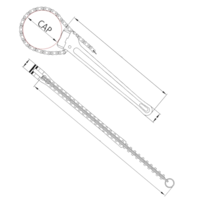 Chave de Corrente Para Tubos 24