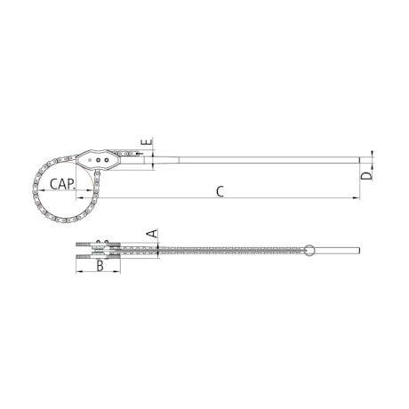 Chave de Corrente para Tubos 4