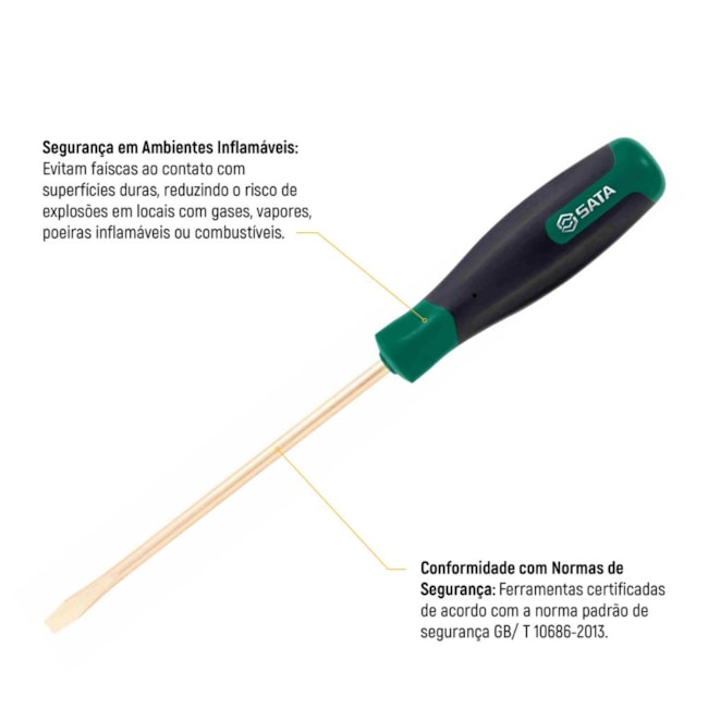 Chave de Fenda Cobre-Berílio 6 x 100mm Antifaíscante ST31141 SATA-b7b87a0f-302f-4105-80ea-8e41f4f7ea96