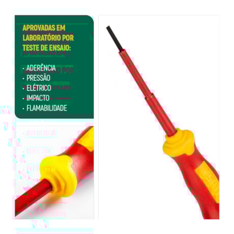 Chave de Fenda Isolada 1000V VDE 5.5x125MM ST61324SC SATA-3f0f3211-8215-468b-9b8e-4dc6b8642892