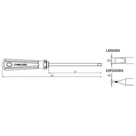 Chave de Fenda para Radio 1/8'' x 2.3/8'' 226101BN BELZER-ac9e622a-974b-4fc1-a3e5-15c35bd3f434