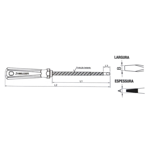 Chave de Fenda Paralela Isolada 1/4'' x 4'' 227215BN BELZER
											-c845bcb5-07dd-47ab-9077-366357511cff