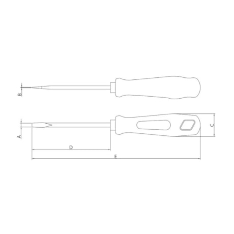Chave de Fenda Ponta Chata 3/16