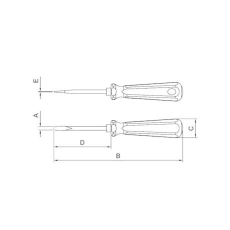 Chave de Fenda Ponta Chata 3x50 mm (1/8x2