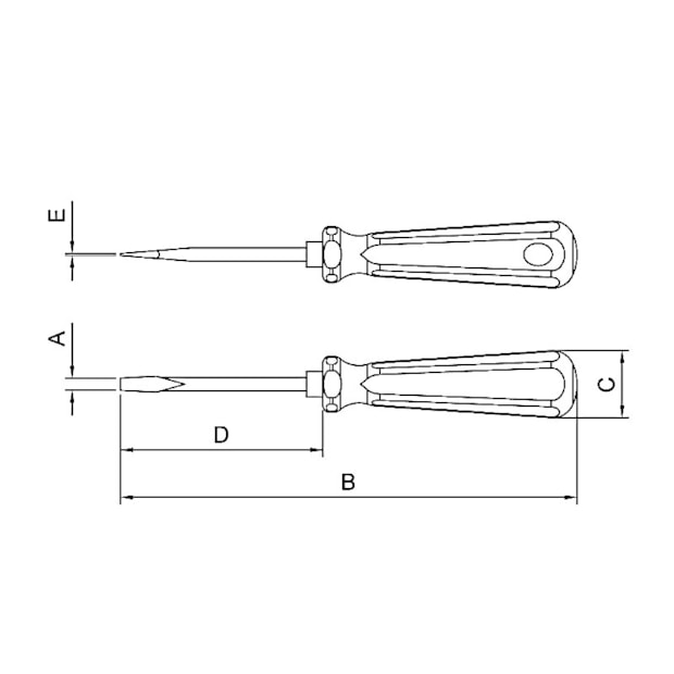 Chave de Fenda Ponta Chata 5x100 mm (3/16x4