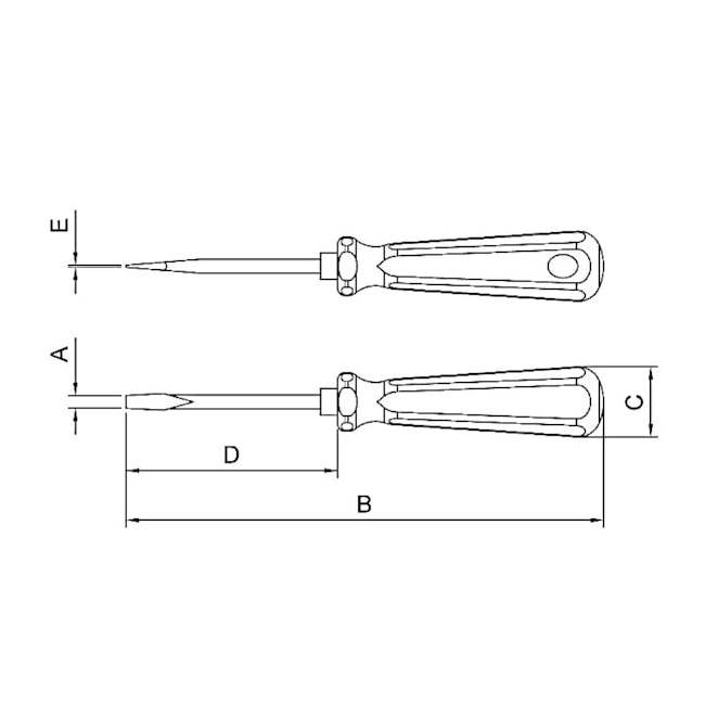 Chave de Fenda Ponta Chata 5x250 mm (3/16x10