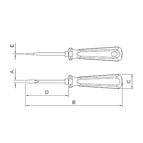 Chave de Fenda Ponta Chata 9x300 mm (3/8x12
