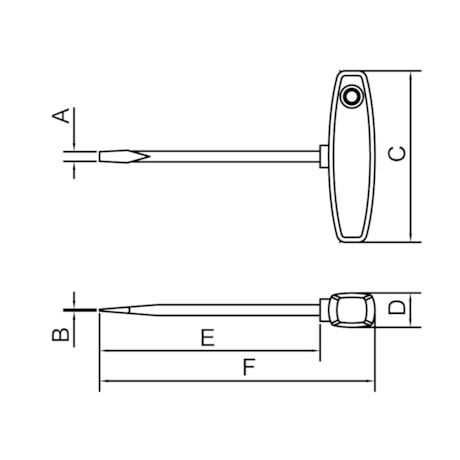 Chave de Fenda Ponta Chata com Cabo T 8x210mm 44358/135 TRAMONTINA PRO-68edb684-e1e9-4f3f-837e-25bae896d1c0