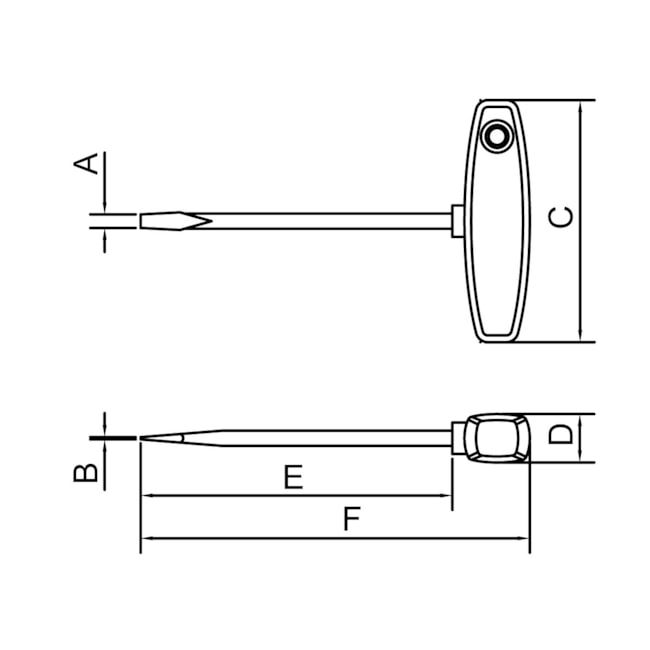 Chave de Fenda Ponta Chata com Cabo T 8x210mm 44358/135 TRAMONTINA PRO-f45c9f4c-b585-4143-9f52-30ccf019fd2b