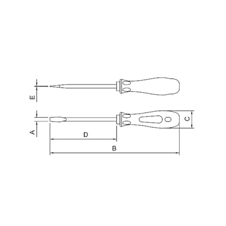 Chave de Fenda Ponta Chata em Cobre-Berilio Antifaiscante 9x250 mm 44227/052 TRAMONTINA PRO