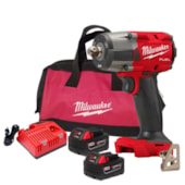 Produto Chave de Impacto 1/2" 745Nm 18V com 2 Baterias 5.0Ah 1 Carregador Bivolt e Bolsa 2962P-259N MILWAUKEE