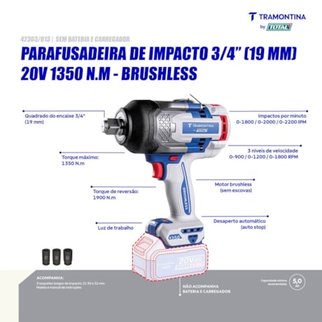 Chave De Impacto 3/4