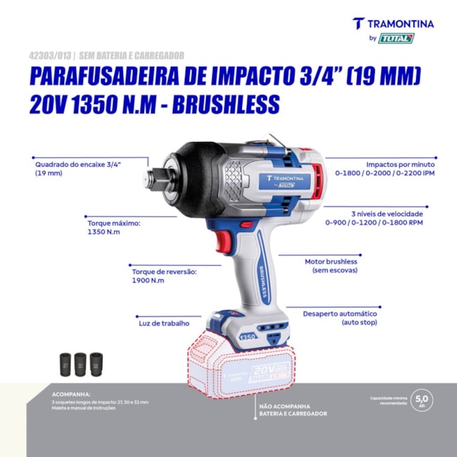 Chave De Impacto 3/4