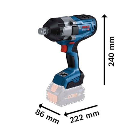 Chave de Impacto 3/4'' 18V Sem Bateria e Carregador GDS 18V-1050H BOSCH-b9edaa90-d3b4-4a41-aedd-ba85d7a6d236