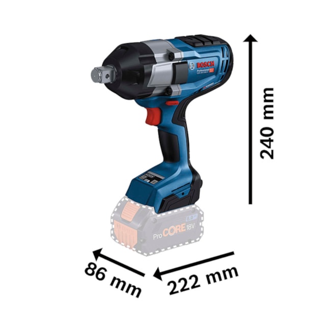 Chave de Impacto 3/4'' 18V Sem Bateria e Carregador GDS 18V-1050H BOSCH-e7fa10d0-3ae6-4f44-992c-4fe0ff4a4d3c