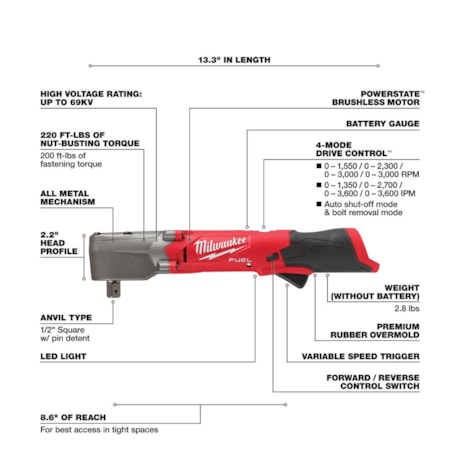Chave de Impacto Angular 1/2